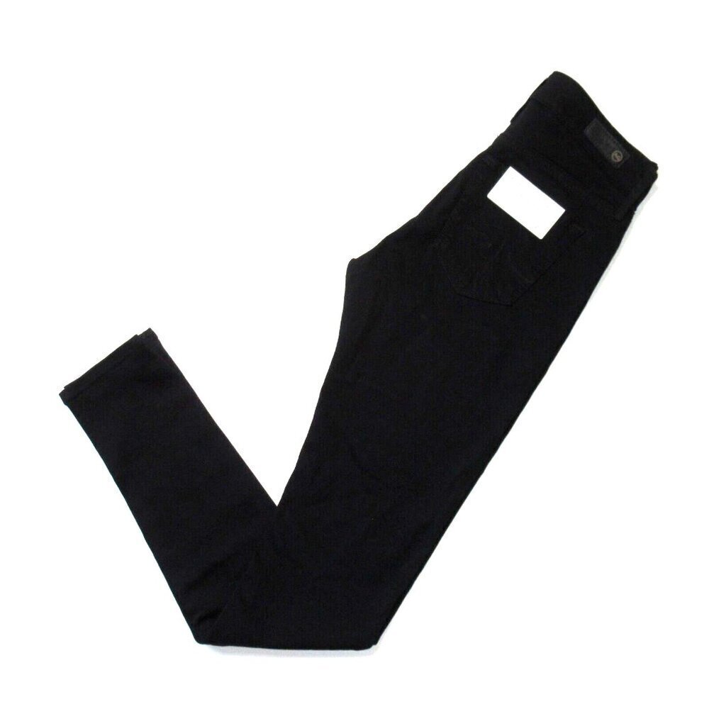NWT Adriano Goldschmied AG Farrah Skinny in Jet Black Stretch Jeans 25 - Picture 6 of 6